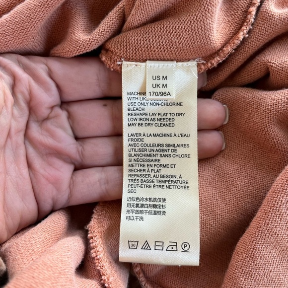 Free People Pintucked Knit Midi Dress sz Medium M - Picture 10 of 11